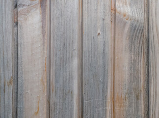 Vintage background of real aged wood with vertical stripes and real knots, with copyspace for placing any original design