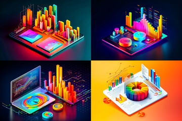 Visualisation en 3d d'un rapport budgétaire et financier d'entreprise - Générative ia