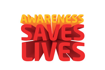 3D Text Design About World Lung Cancer Day Quotes