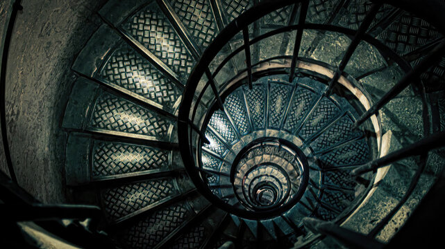 Escalier circulaire de l'arc de triomphe