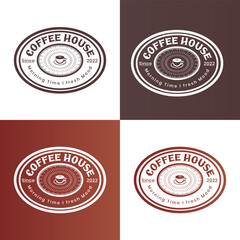 Coffee shop logo design for your company branding and grow your business