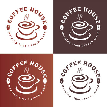 Coffee logo design for your company branding and grow your business