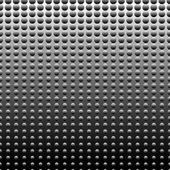Black gradient background with circles of different diameters.