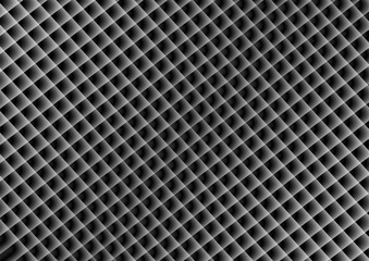 Abstract black background with three-dimensional squares