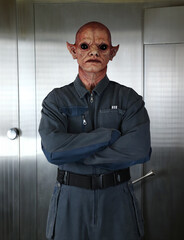 Male Alien Maintenance Worker Standing  