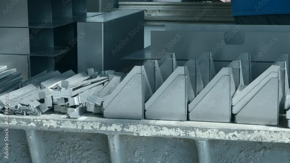 Aufkleber metal parts for assembly of factory machine. creative. a lot of parts for assembling factory machine