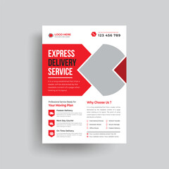 trusted moving service experts flyer design template. moving service flyer design. moving made easy and simple flyer design.