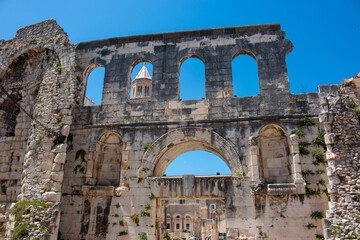 Fototapeta premium Silver Gate also Eastern Gate Srebrena vrata (Porta argenteain the Diocletian's Palace in Split (Dioklecijanova palača) in the state of Split-Dalmatien Croatia