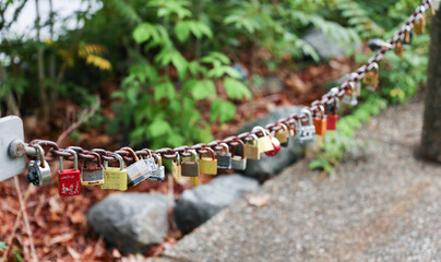 Symbol of confinement and security. Chains represent limitations, while padlock symbolizes protection and control. Metaphor for bound freedom