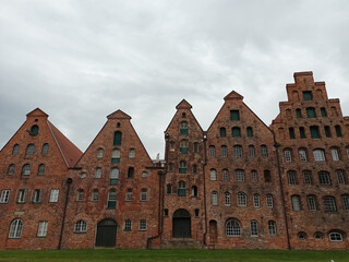 Die alten Salzspeicher an der Obertrave in Lübeck