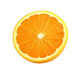 Orange slice isolated