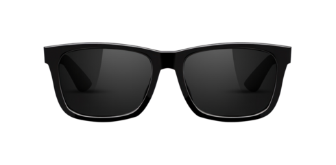 Black sunglasses isolated