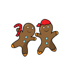 gingerbread person with gingerbread