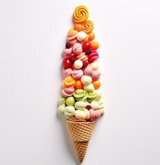 Minimalist Repetitive Ice Cream Flavors and Toppings