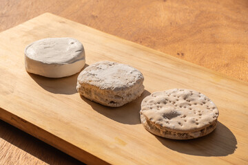 
wooden tray with rational chilean sweets