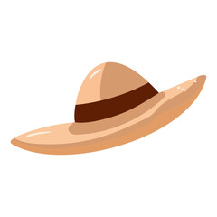 panama hat vector graphics illustrator