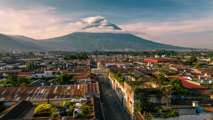 view of the city from the hill
