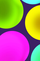 Minimalist bright colors vertical wallpaper, smartphone screen background design with colorful shapes