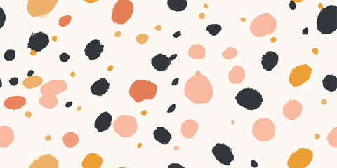 Fototapeta na wymiar Minimalist abstract trendy dot pattern. Fashionable template for design