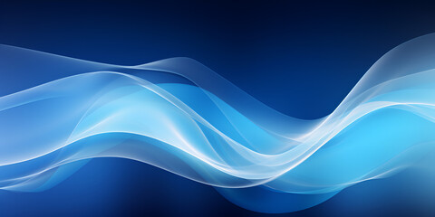Fototapeta premium Digital blue abstract wave background, ai generated