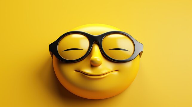 Naklejki sleeping emoji and sweet smile 3d rendering