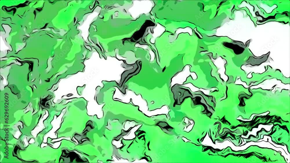 Poster colorful shimmering spots move in stream. motion. stream of moving colorful spots in animated style.