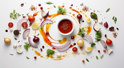 Obraz na płótnie Canvas delicious food on the table, food background, healthy food