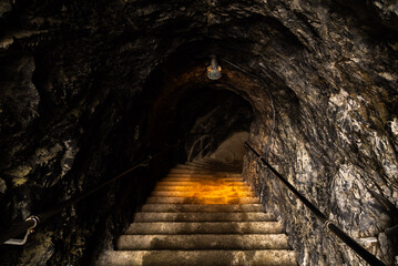 stairs to the cave