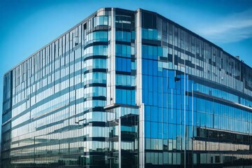 modern office building with sky