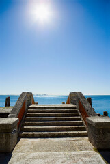 Fototapeta premium staircase by water