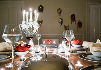 candle light table