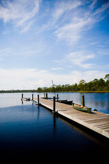 Fototapeta premium dock on beach