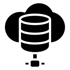 Cloud storage Icon style