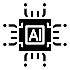 Artificial intelligence Icon Style