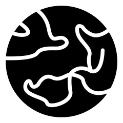 Planet vector icon style