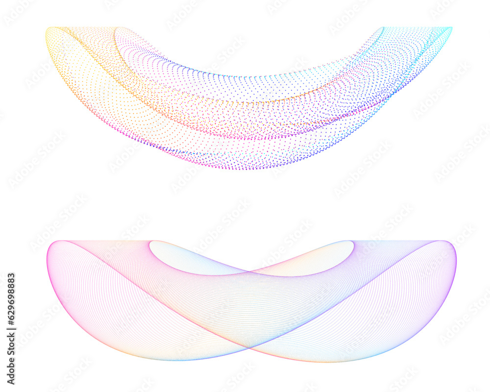 Poster abstract lines colors design element on white background of waves. vector illustration eps 10 for gr