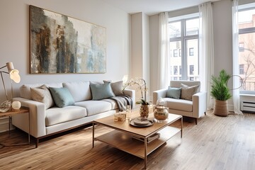 The apartment, located in the historic area of Montreal, is tastefully furnished and beautifully renovated.