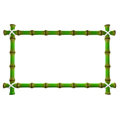 Decorative rectangular bamboo stick - obrazy, fototapety, plakaty