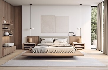 Adult Bedroom with Earthy Minimalist Style