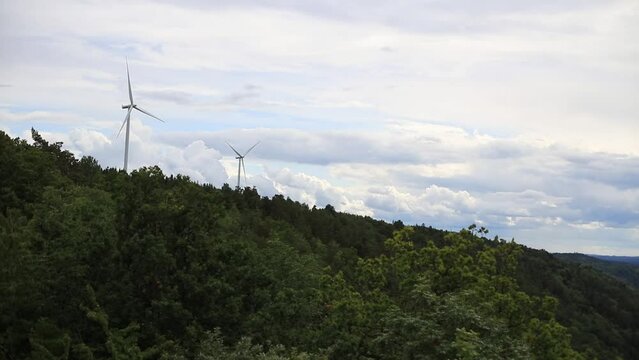 wind turbine on a hill Jönköping 