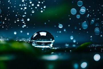 Capture the intricate patterns of raindrops clinging to the window, refracting light into mesmerizing prisms, creating a world of miniature landscapes in each drop.