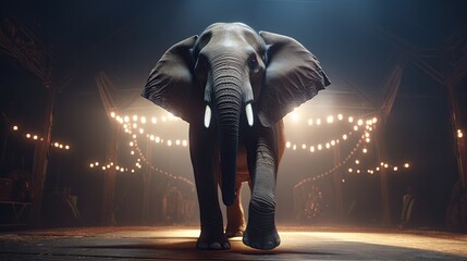 3d render of a elephant - obrazy, fototapety, plakaty