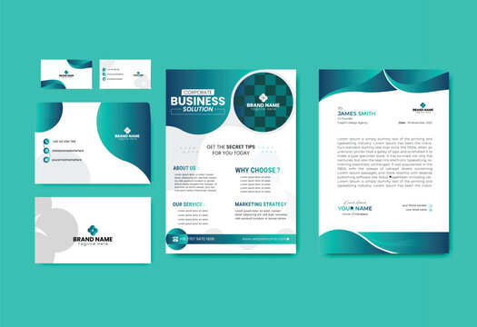 Modern business card and stationery design
