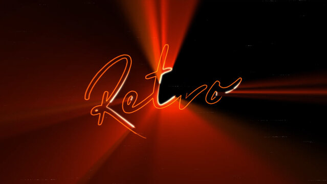 Retro Light Rays Logo Reveal