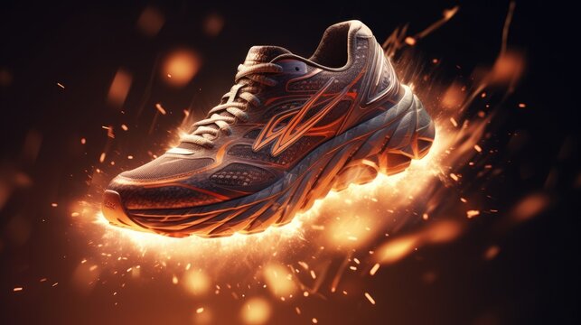 amazing photo of running shoes
