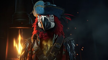 amazing photo of pirate parot