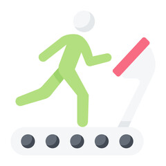 Runner Machine Flat Icon