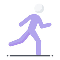 Running Exercise Flat Icon