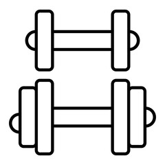 Dumbbells Line Icon