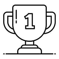 Trophy Line Icon
